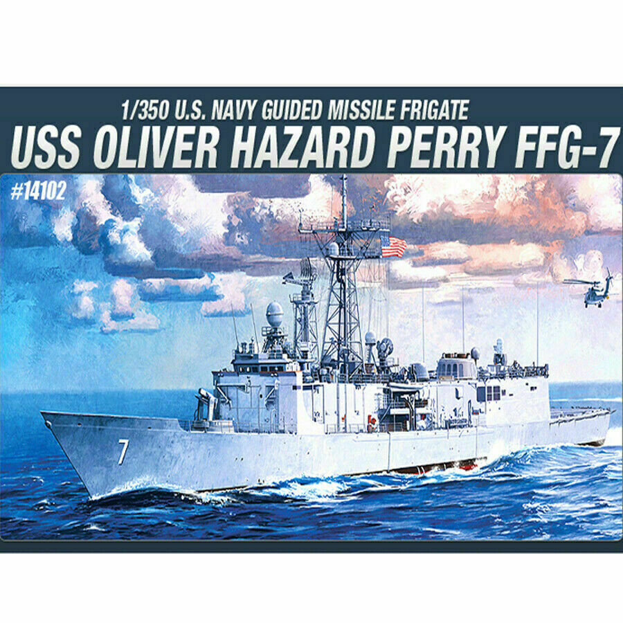 USS Oliver Hazard Perry FFG-7 U.S.Navy Guided Missile Frigate 1:350
