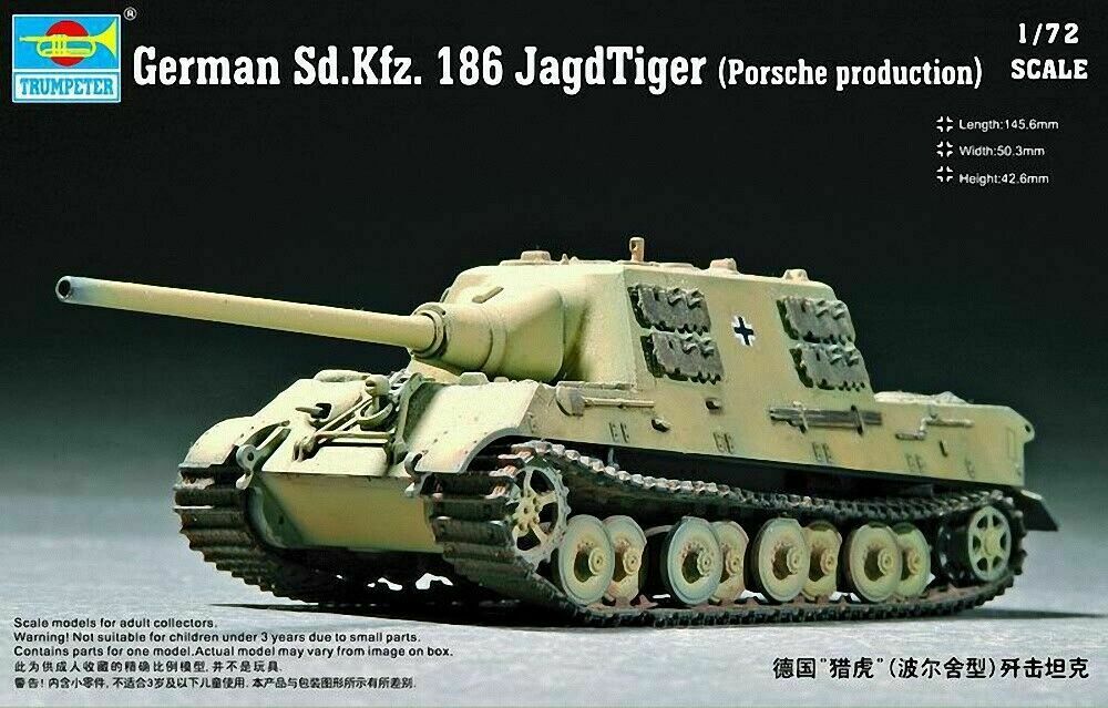 German Sd.Kfz. 186 JagdTiger (Porsche Production) 1:72