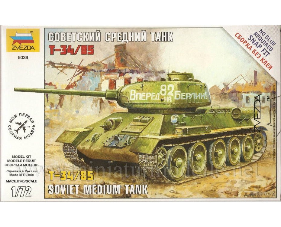 T-34/85 Soviet Medium Tank 1:72