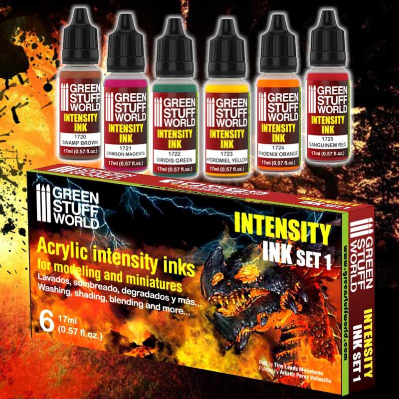 Intensity Ink Acrylic paints - SET 1 (Box x6)