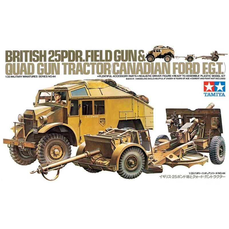 25pdr. Field Gun & Quad Gun Tractor 1:35