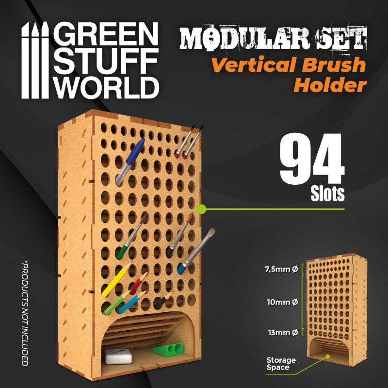 Modular Set Vertical Brush Holder